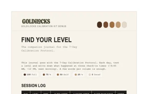 Find Your Level Journal preview